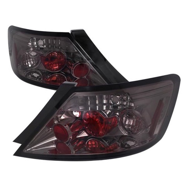 Overtime Tail Light 2 Door Smoke Chrome Housing for 06 to 10 Honda Civic OV3300486 - main